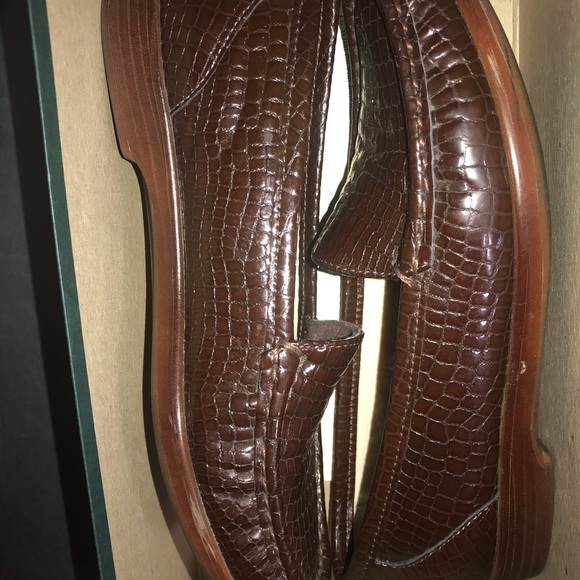 Texas SAS Simplify Tripad Comfort Loafers Shoes Brown Croc Womens Size 7 US - Picture 6 of 14